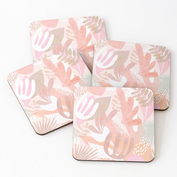 Item preview, Tropical Boho Jungle Pattern - Pink, blush and Peach designed and sold by Dominiquevari.