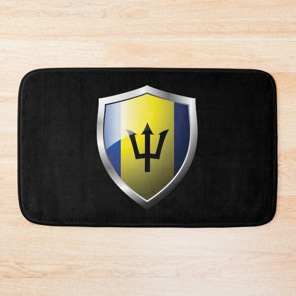 Item preview, Strong Barbados Flag Shield Country designed and sold by HelloFromAja.