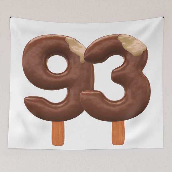 Item preview, 93 Ice Cream Ninenty Three Number 3d Chocolate designed and sold by HelloFromAja.