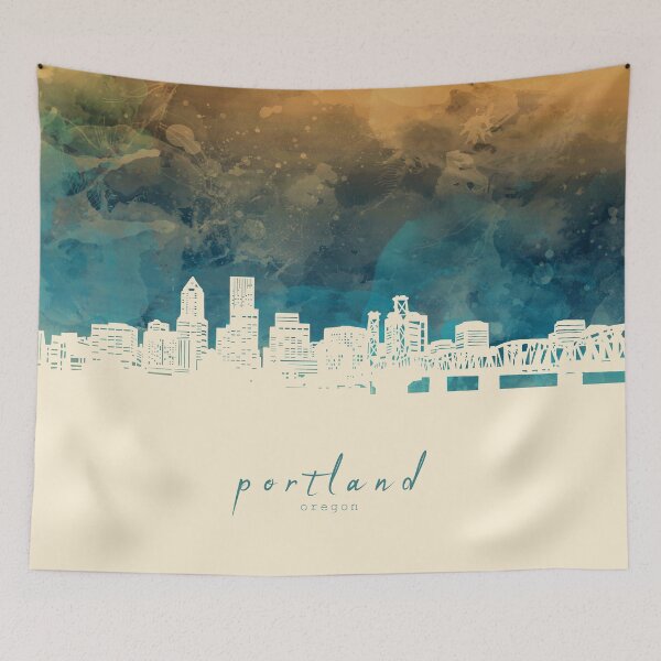 Item preview, portland skyline designed and sold by BekimART2.