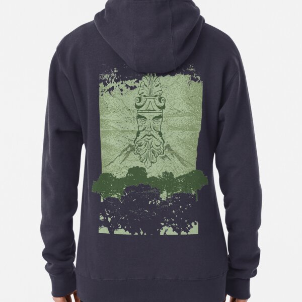 Old Man Oak - Crumpled Paper (green) Pullover Hoodie