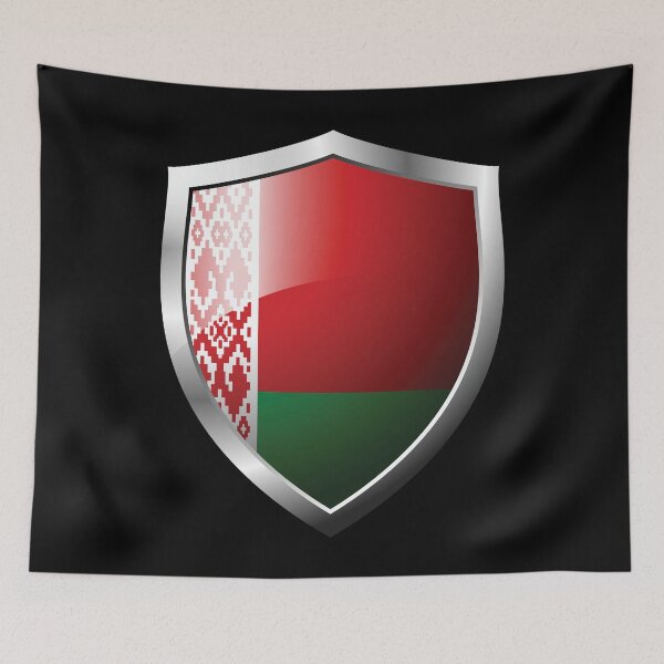 Item preview, Strong Belarus Flag Shield Country designed and sold by HelloFromAja.