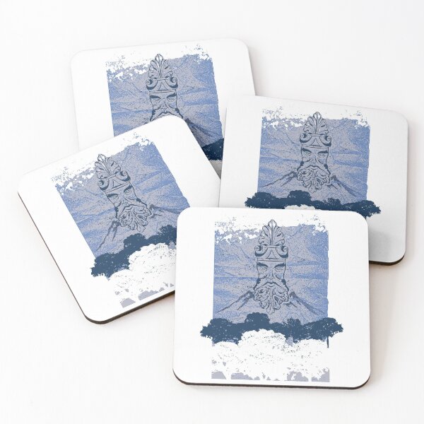 Item preview, Old Man Oak - Crumpled Paper (blue) designed and sold by neveronedesign.