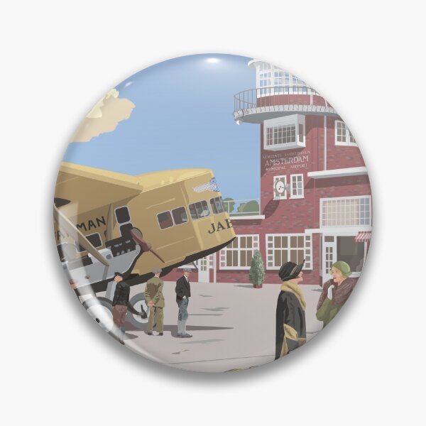 Item preview, Schiphol Airport, Amsterdam with Farman Jabiru, circa early 1930s designed and sold by contourcreative.