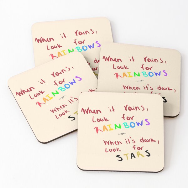 Item preview, When it Rains, Look for Rainbows. When it's Dark, Look for Stars designed and sold by livinglyfree.
