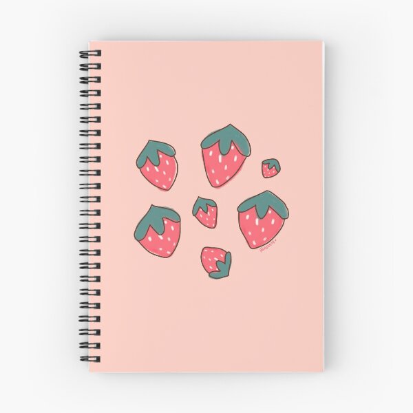 Item preview, Strawberries in my notebook designed and sold by Asenot.