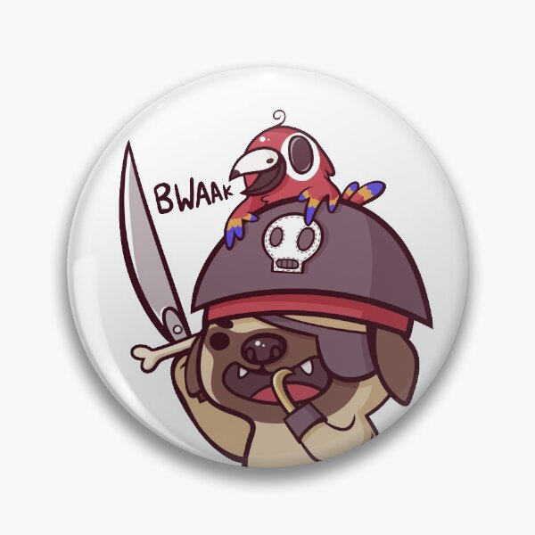 Pug Pirate! Pin