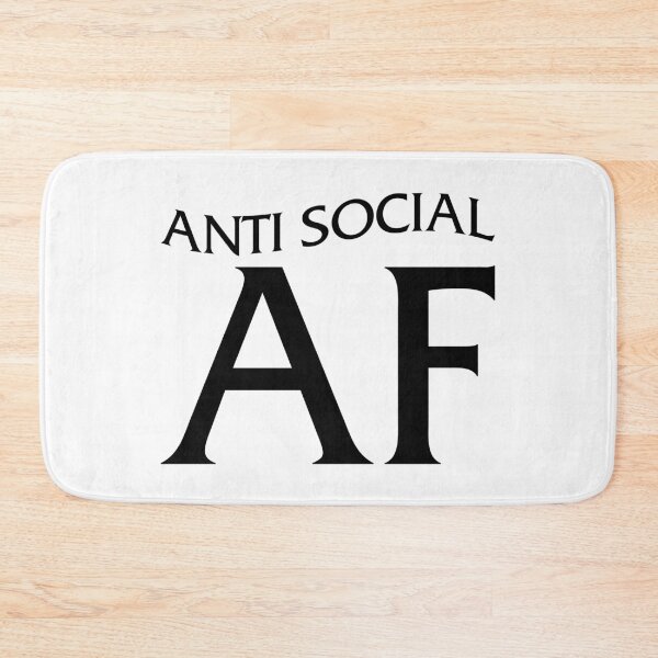 Item preview, Anti Social AF designed and sold by inkstyl.