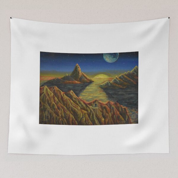 Item preview, Oil Painting - Alien Landscape 12" x 9" designed and sold by Igor Pozdnyakov.