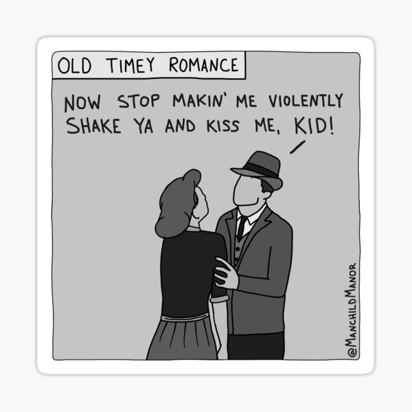 Old Timey Romance Sticker