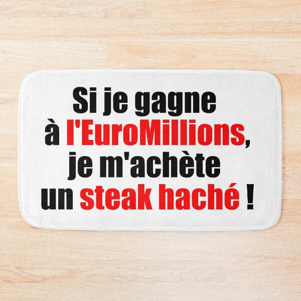 Item preview, If I win at EuroMillions, I buy a minced steak! designed and sold by coolbarda.