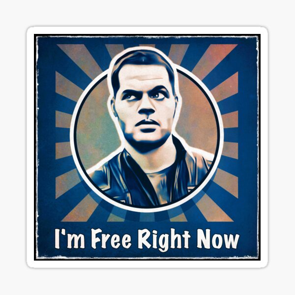 Amos Free Right Now Sticker