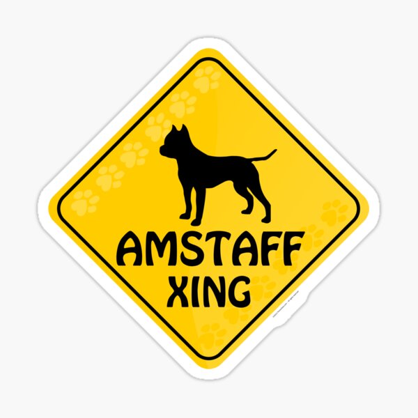 Amstaff Xing Sticker
