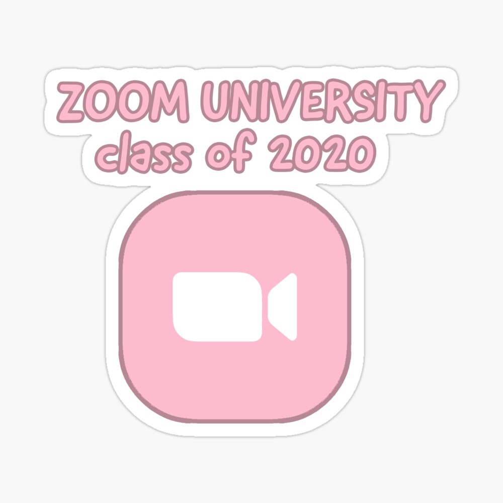 Zoom University Pink Poster By Izmcdade Redbubble