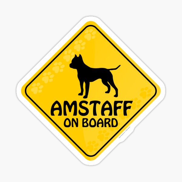 Amstaff On Board Sticker