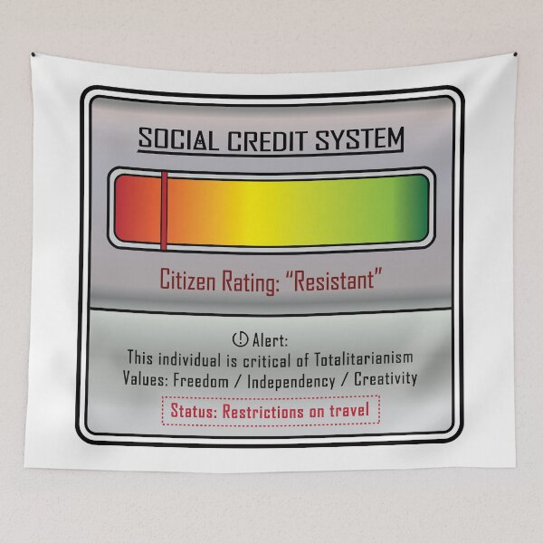 Item preview, Social Credit System - Citizen Rating: "Resistant" designed and sold by thedrumstick.