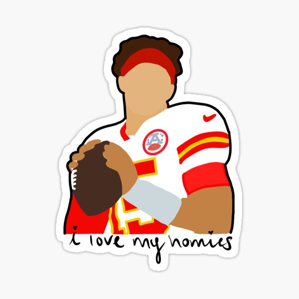 patrick football player “love my homies” Sticker