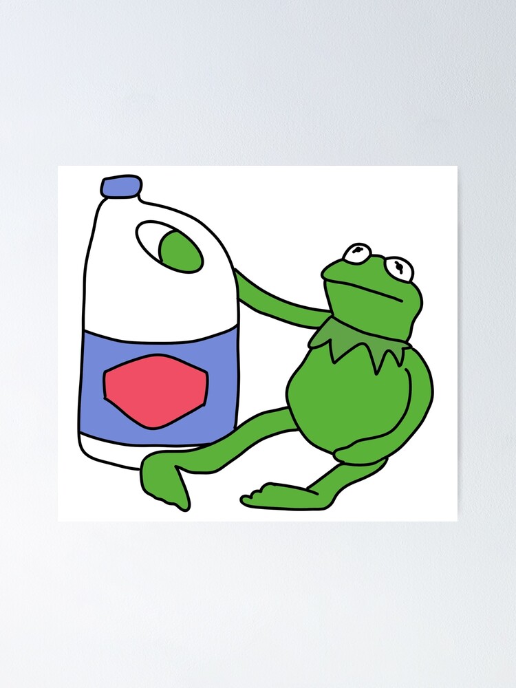 "kermit with bleach" Poster for Sale by Drayziken Redbubble