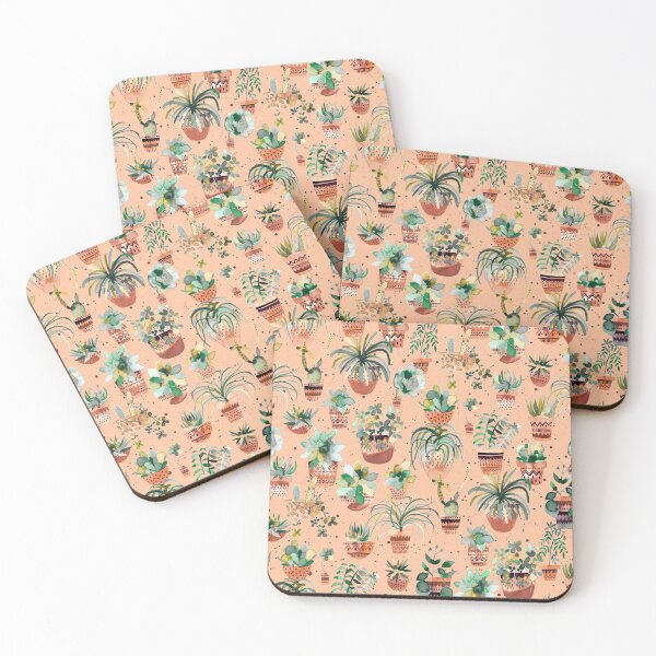 Item preview, Love for house plants - Cactus and succulents garden in terracotta pots designed and sold by ninoladesign.