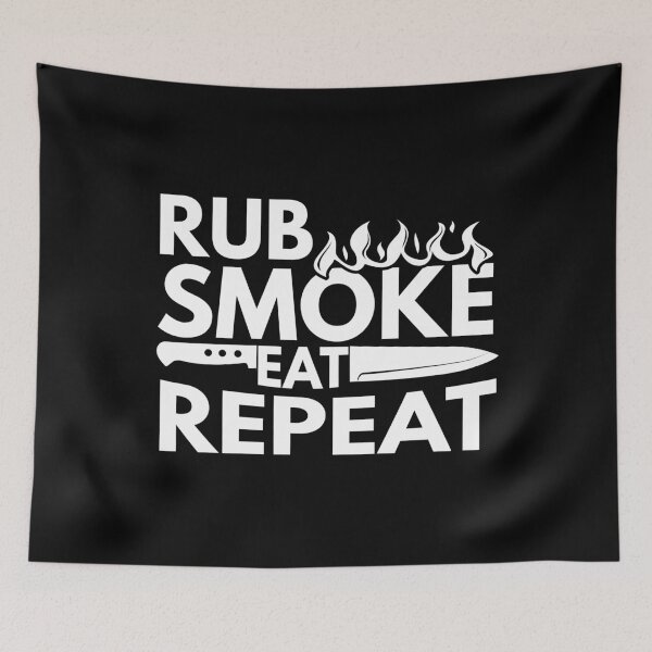Item preview, Rub Smoke Eat Repeat Funny BBQ Lover designed and sold by casestees.