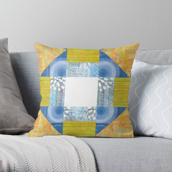 Hole in the Barn Door Patchwork Block Throw Pillow