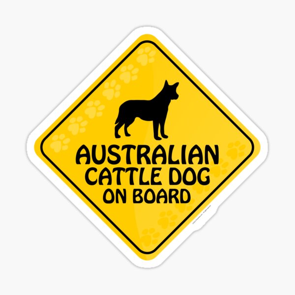 Australian Cattle On Board Sticker