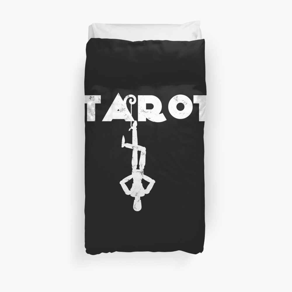 Tarot Hanged Man Fortune Teller Crystal Ball Palm Reader Duvet Cover