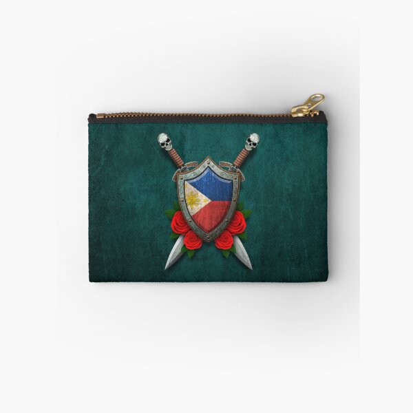 Item preview, Filipino Flag on a Worn Shield and Crossed Swords designed and sold by JeffBartels.