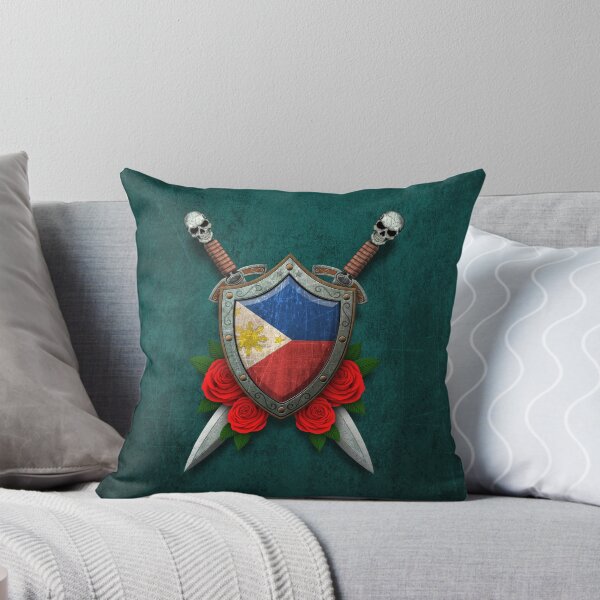 Item preview, Filipino Flag on a Worn Shield and Crossed Swords designed and sold by JeffBartels.