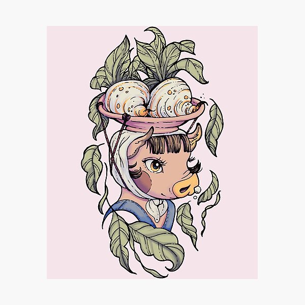 Daisy Mae, Tiny Turnip Seller Photographic Print