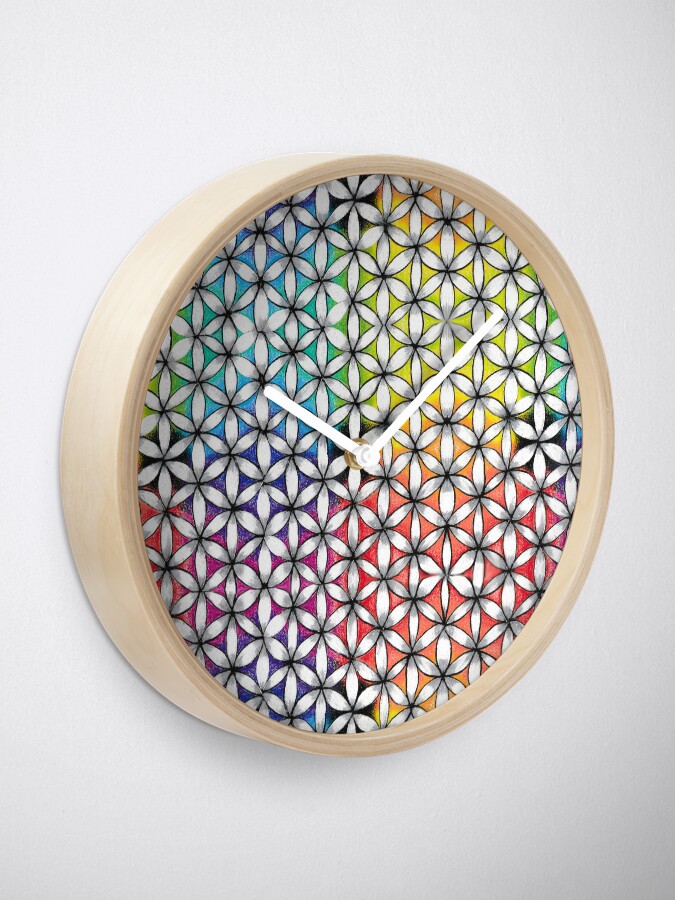 Alternate view of Flower of Life Clock