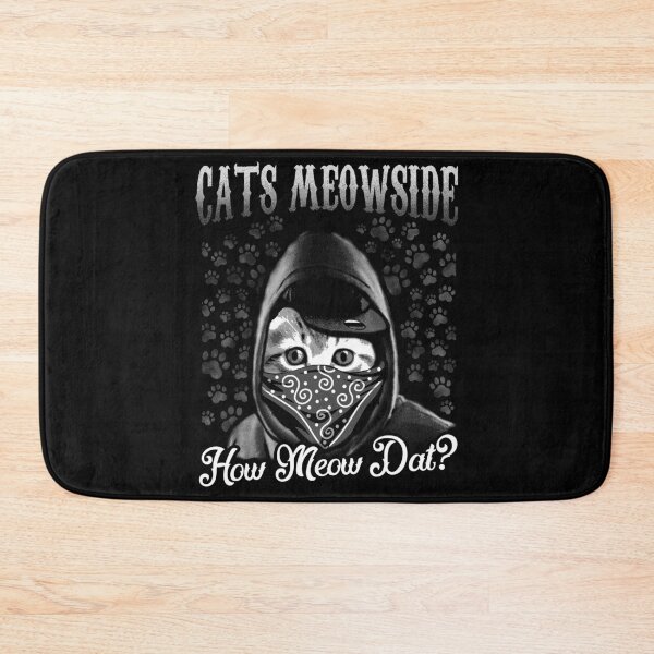 Item preview, Cats Meowside How Meow Dat? Funny Gangster Thug Cat designed and sold by zenspired.