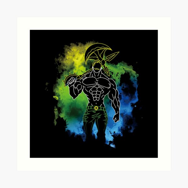 Sins Art Prints Redbubble - escanor suit t roblox