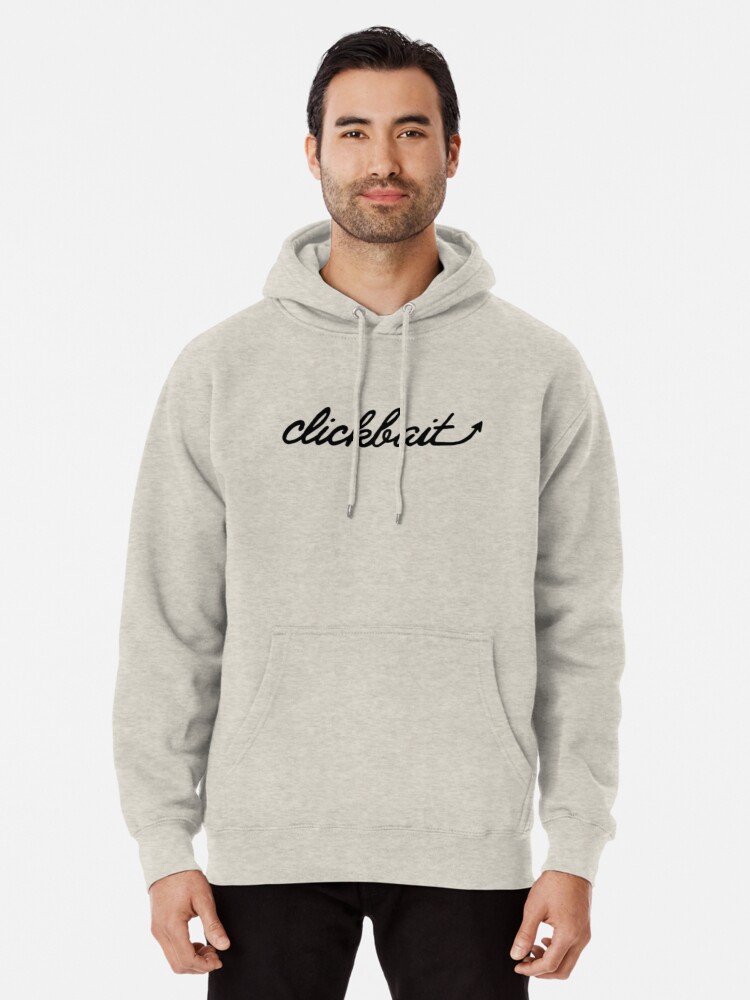 black clickbait hoodie