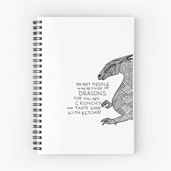 Item preview, Do not meddle in the affairs of dragons designed and sold by Zen's Doodles.