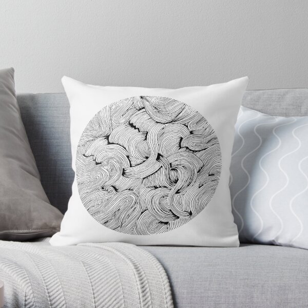 Crazy shapes Throw Pillow