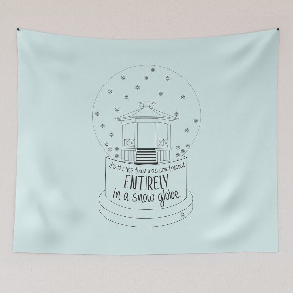 Item preview, Stars Hollow in a snow globe designed and sold by fanartbygabi | Gabi Veiga.