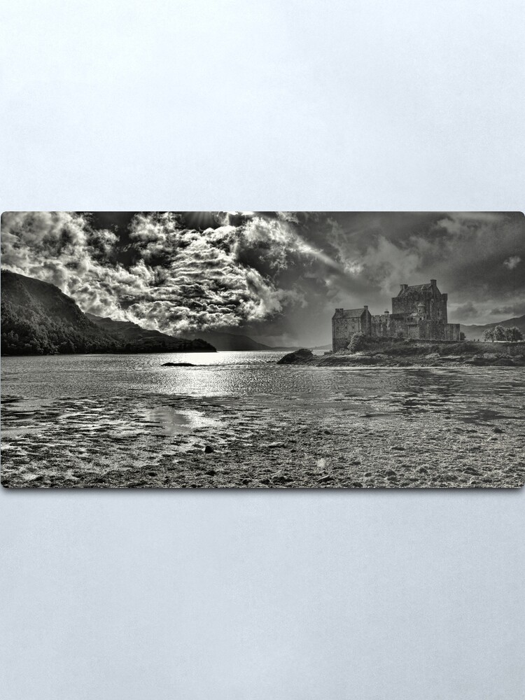 Alternate view of Eilean Donan Castle-Scotland. Metal Print