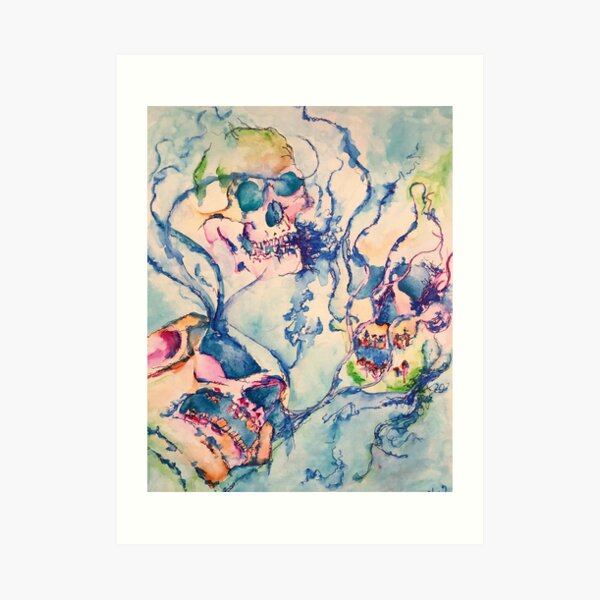 Three Skulls Art Print