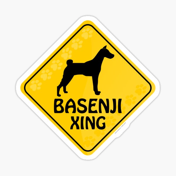 Basenji Xing Sticker
