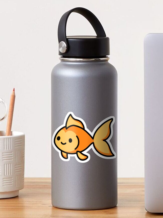 Goldfish Sticker for Sale by littlemandyart