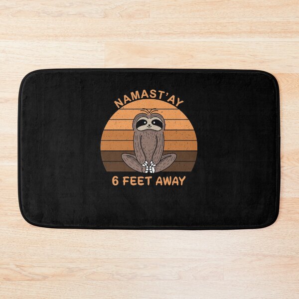 Item preview, Namastay 6 Feet Away Sloth Social Distancing Hippies Yoga designed and sold by thehafdesigner.