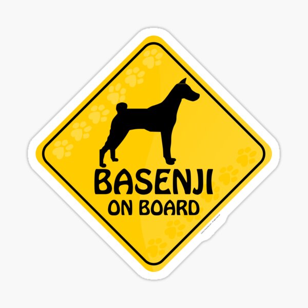 Basenji On Board Sticker