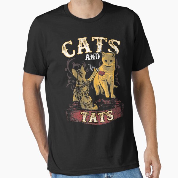 Aperçu de l'œuvre Chats Et Tats - Amant De Chat De Tatouage Drôle créée et vendue par zenspired.
