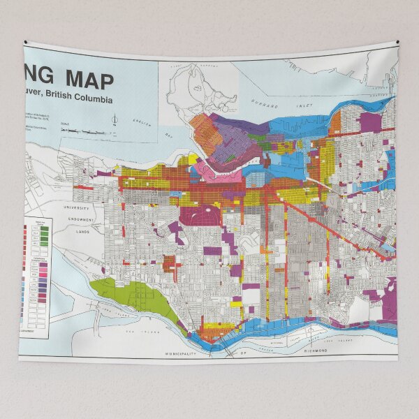 Item preview, Vancouver Zoning Map, 1990 designed and sold by FOVCA.
