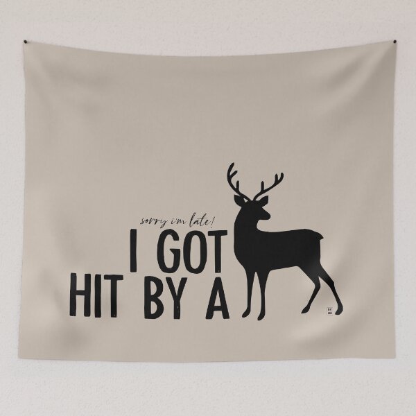 Item preview, I got hit by a deer designed and sold by fanartbygabi | Gabi Veiga.
