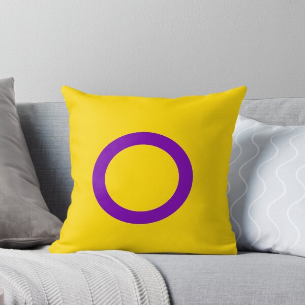 Item preview, Impresión de la bandera grande del orgullo intersexual designed and sold by SimplyPride.