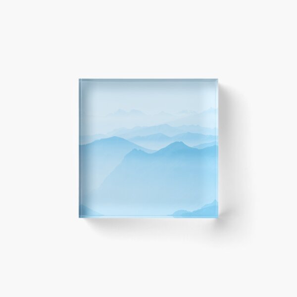 Item preview, Blue Peaceful Mountain Range designed and sold by NikkisPaperCo.