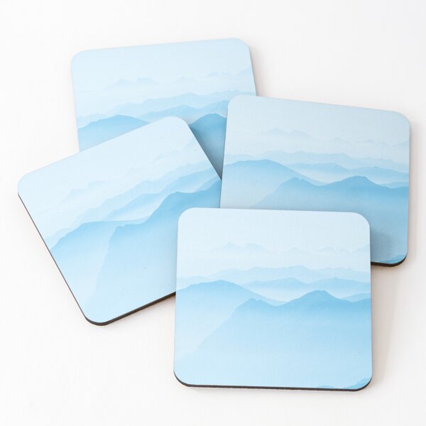 Item preview, Blue Peaceful Mountain Range designed and sold by NikkisPaperCo.
