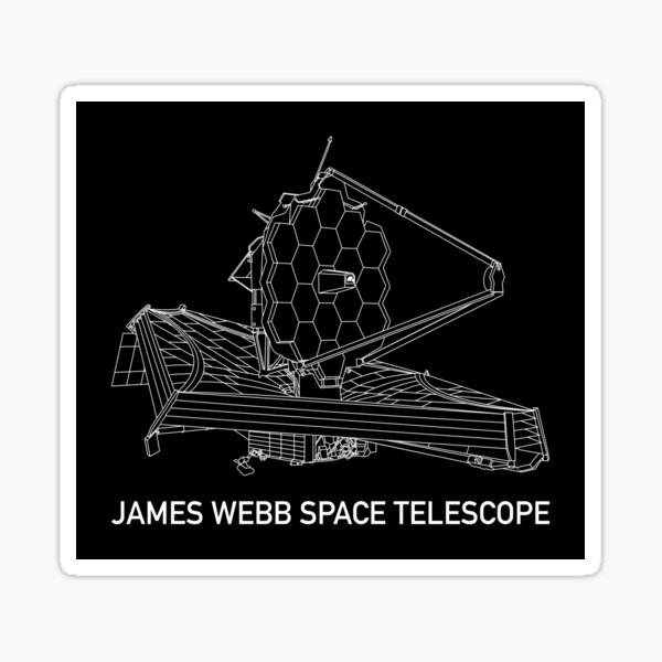Item preview, James Webb Space Telescope JWST Blueprint Gift designed and sold by Maljonic.
